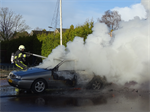 Prio 1 Brand Wegvervoer Auto Piterpolle Twijzel